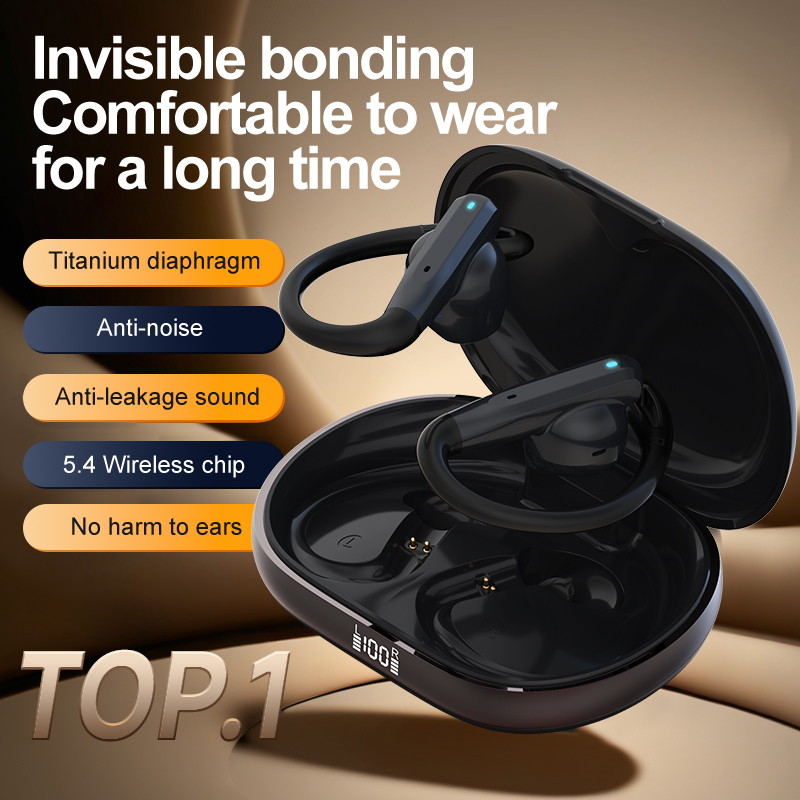 Noise Canceling Headphones - Nieuwste TWS-hoofdtelefoon met dubbele microfoon, ENC,