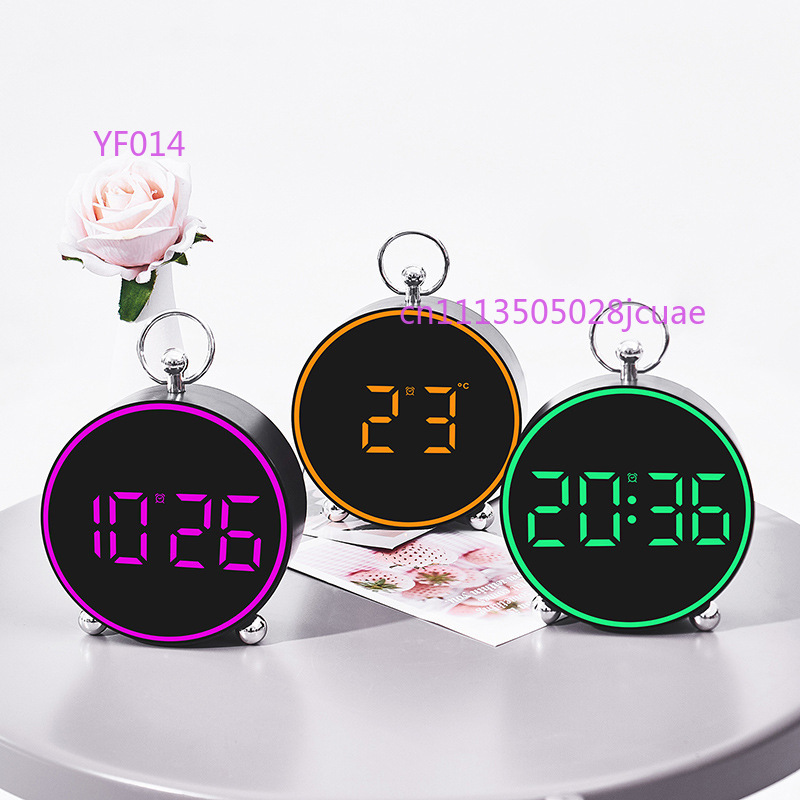 Led Desk Clock - Minimalistische LED Elektronische Wekker Multifunctionele Temperatuurweergave
