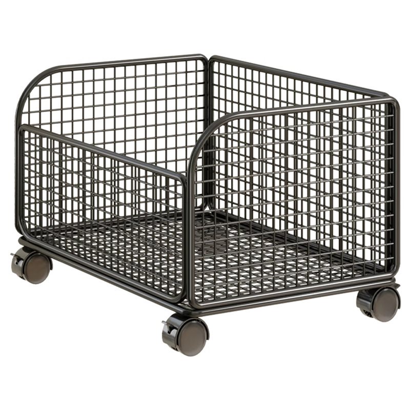Rolling File Cart - AT43-Under Desk Mobile Mesh Rolling File