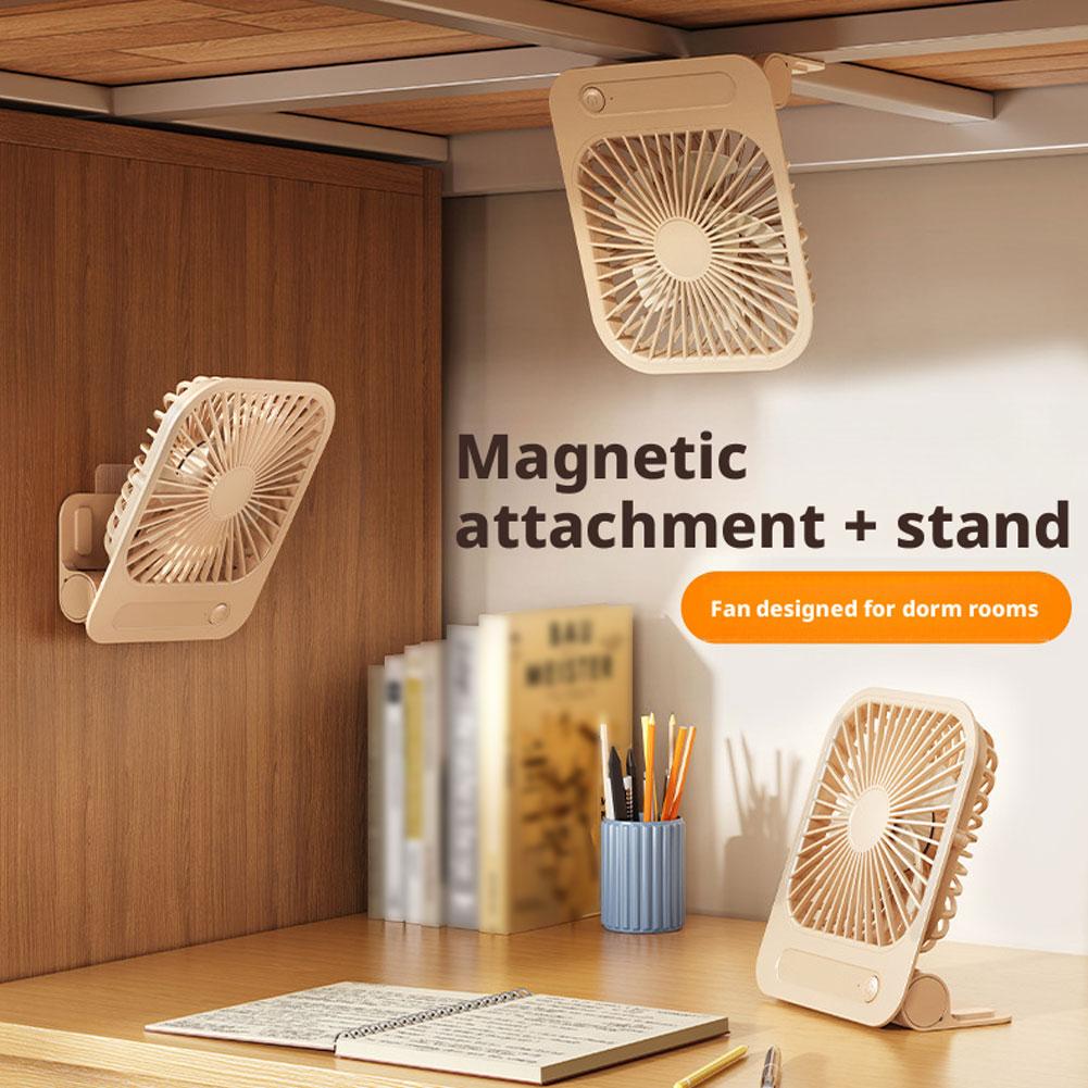 Home Office Hidden Desk - Ultradunne magnetische koelventilator Tafelventilator USB oplaadbare