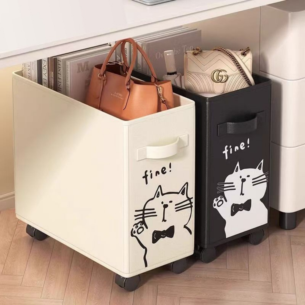 Rolling File Cart - Rolbare opbergbak onder bureau, mobiele opbergwagen