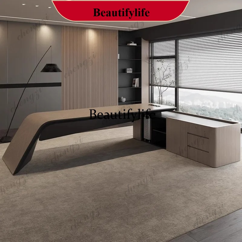 Home Office Work Table - E153 Kantoormeubilair Opslag Luxe Executive Bureau