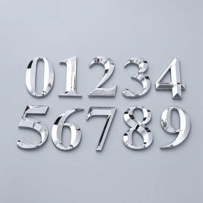 Home Office Number - 1Pc Zelfklevende 3D Nummer Stickers Kamer