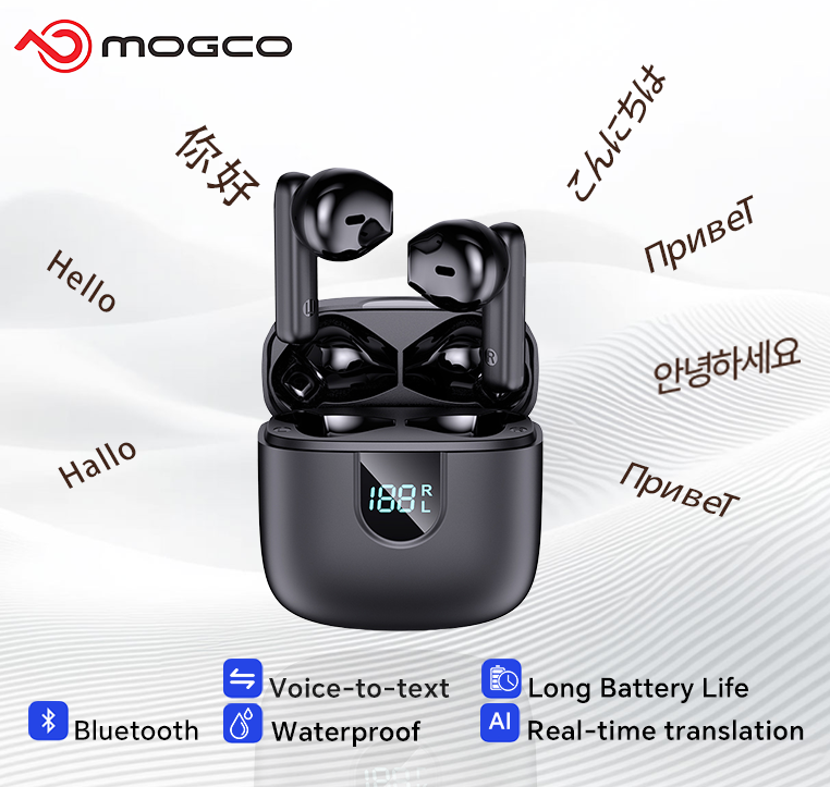 Noise Canceling Headphones - A18 AI Vertaler Oordopjes 164 Talen