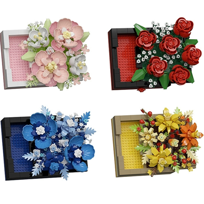 Home Office Building - DIY 3D Beroemde Rose Hibiscus Eeuwige