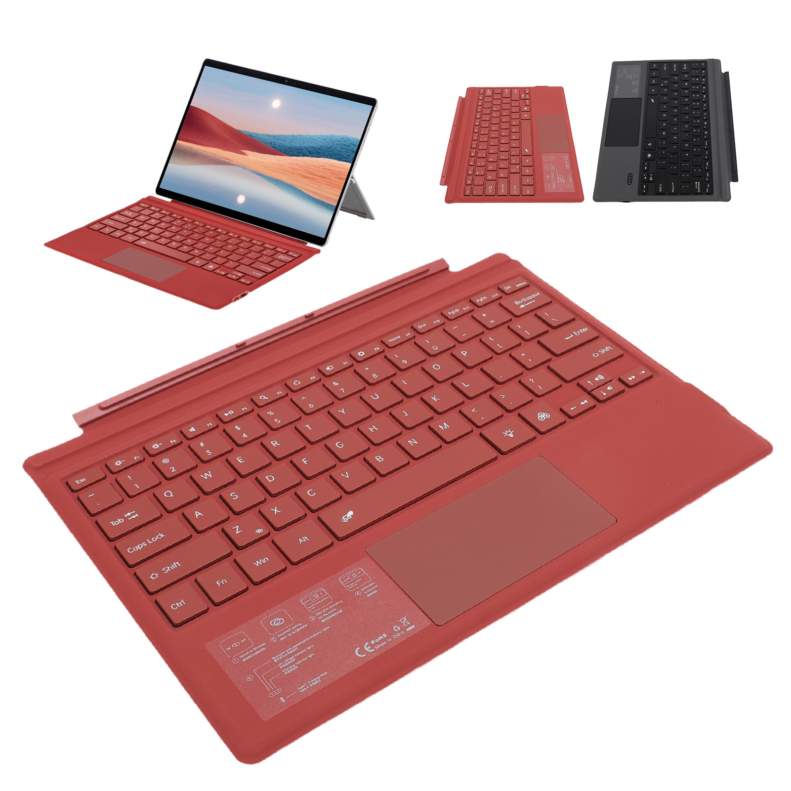 Home Office Pro - Magnetisch Bluetooth5.0-toetsenbord Kleurrijke achtergrondverlichting Multi Touchpad