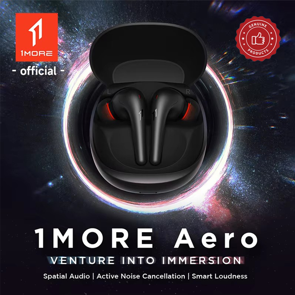Noise Canceling Headphones - 1MORE Aero oordopjes Ruisonderdrukking Bluetooth 5.2
