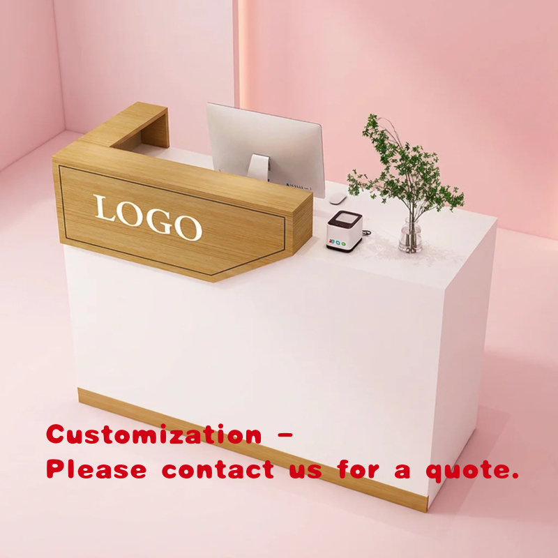 Home Office Hidden Desk - Op maat gemaakte houten hotelreceptie balie