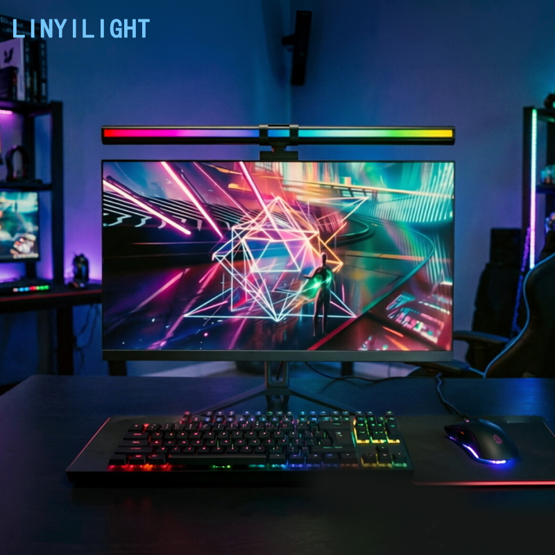 60/80cm RGB LED-monitorlichtba - Home Office Work Table recensie en prijs