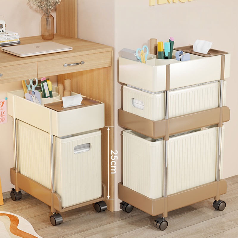 Draaibare opbergrek onder bure - Rolling File Cart recensie en prijs