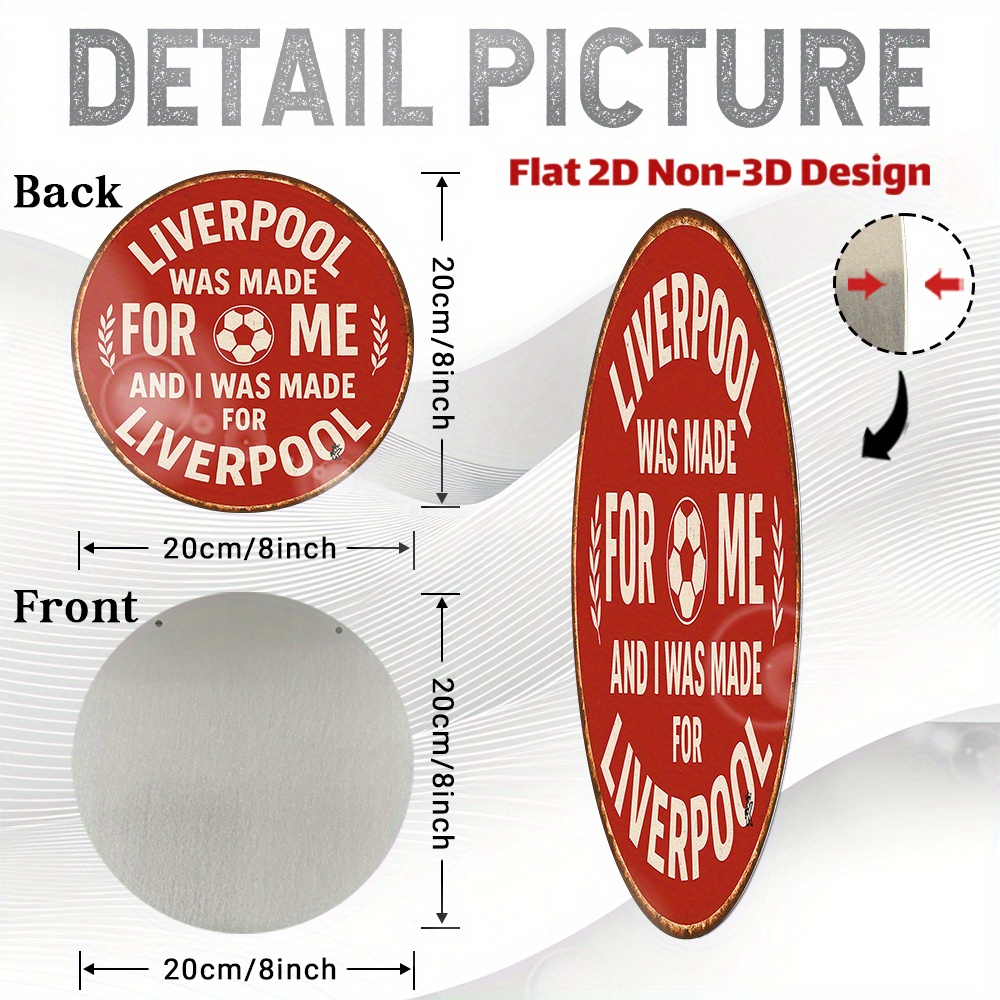 Tin Sign - Liverpool Was Made  - Home Office Liverpool recensie en prijs