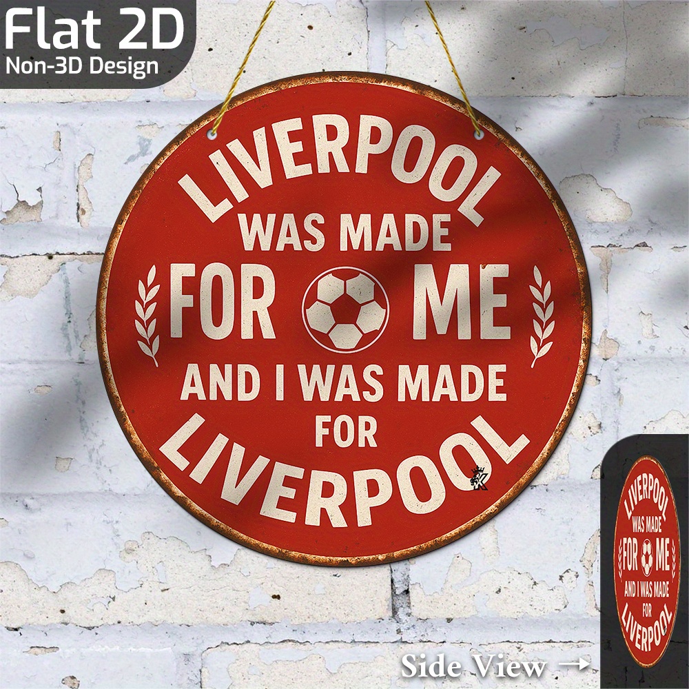 Tin Sign - Liverpool Was Made  - Home Office Liverpool recensie en prijs