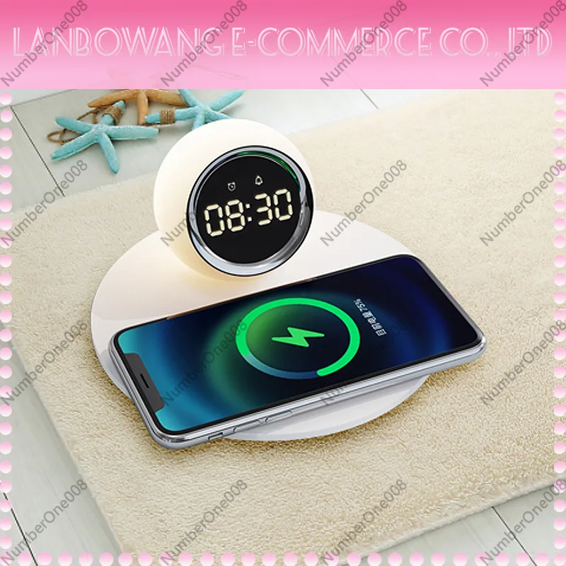 Draadloze oplader nachtlampje, - Led Desk Clock recensie en prijs