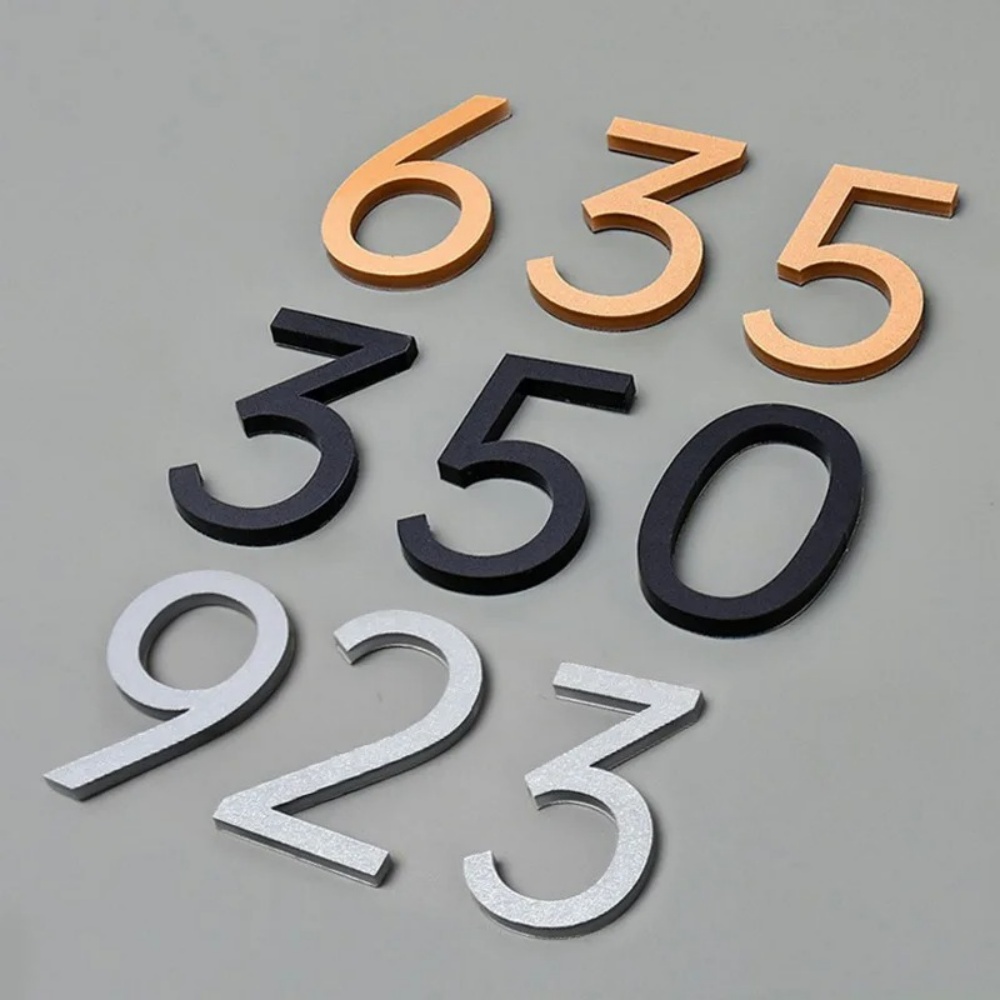 1pc 3d cijfers huisnummer zelf - Home Office Number recensie en prijs