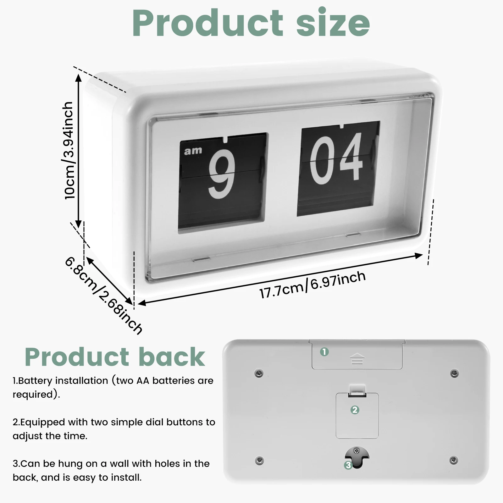 Auto Flip Wekker Tijdweergave  - Led Desk Clock recensie en prijs