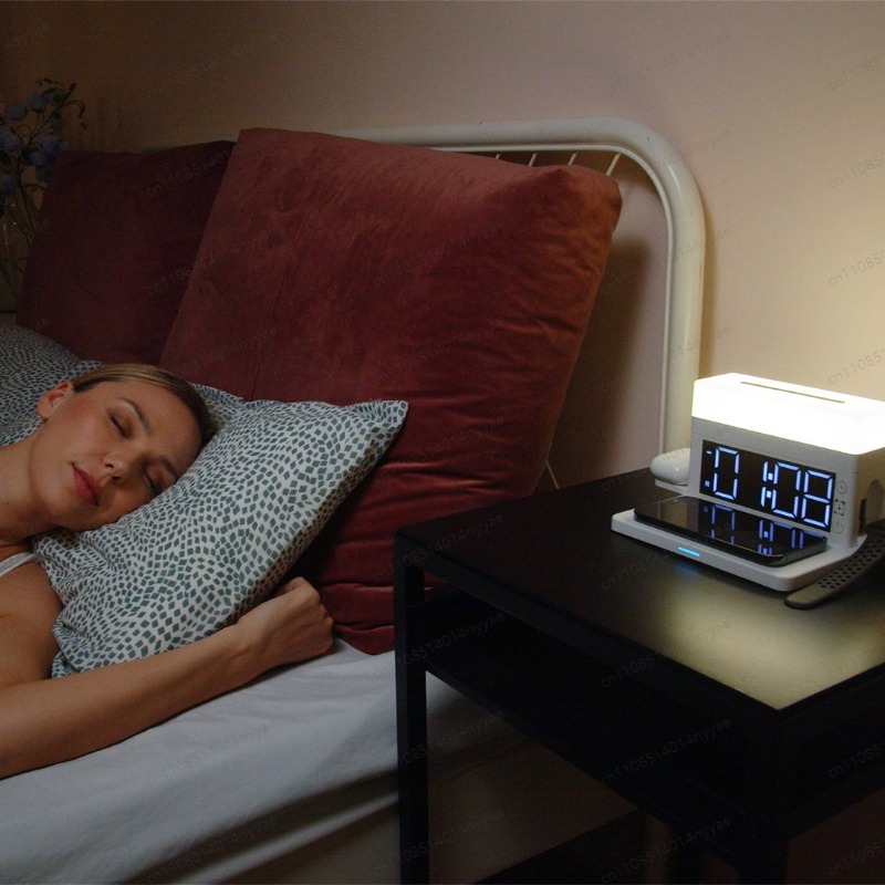 6-in-1 draadloze oplaad bureau - Led Desk Clock recensie en prijs