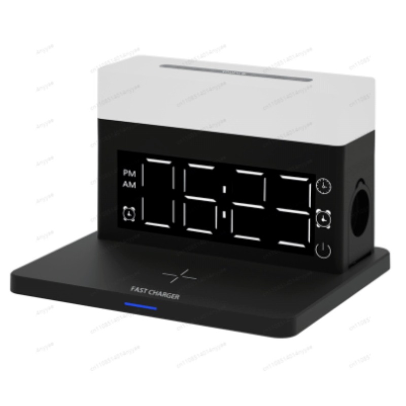 6-in-1 draadloze oplaad bureau - Led Desk Clock recensie en prijs