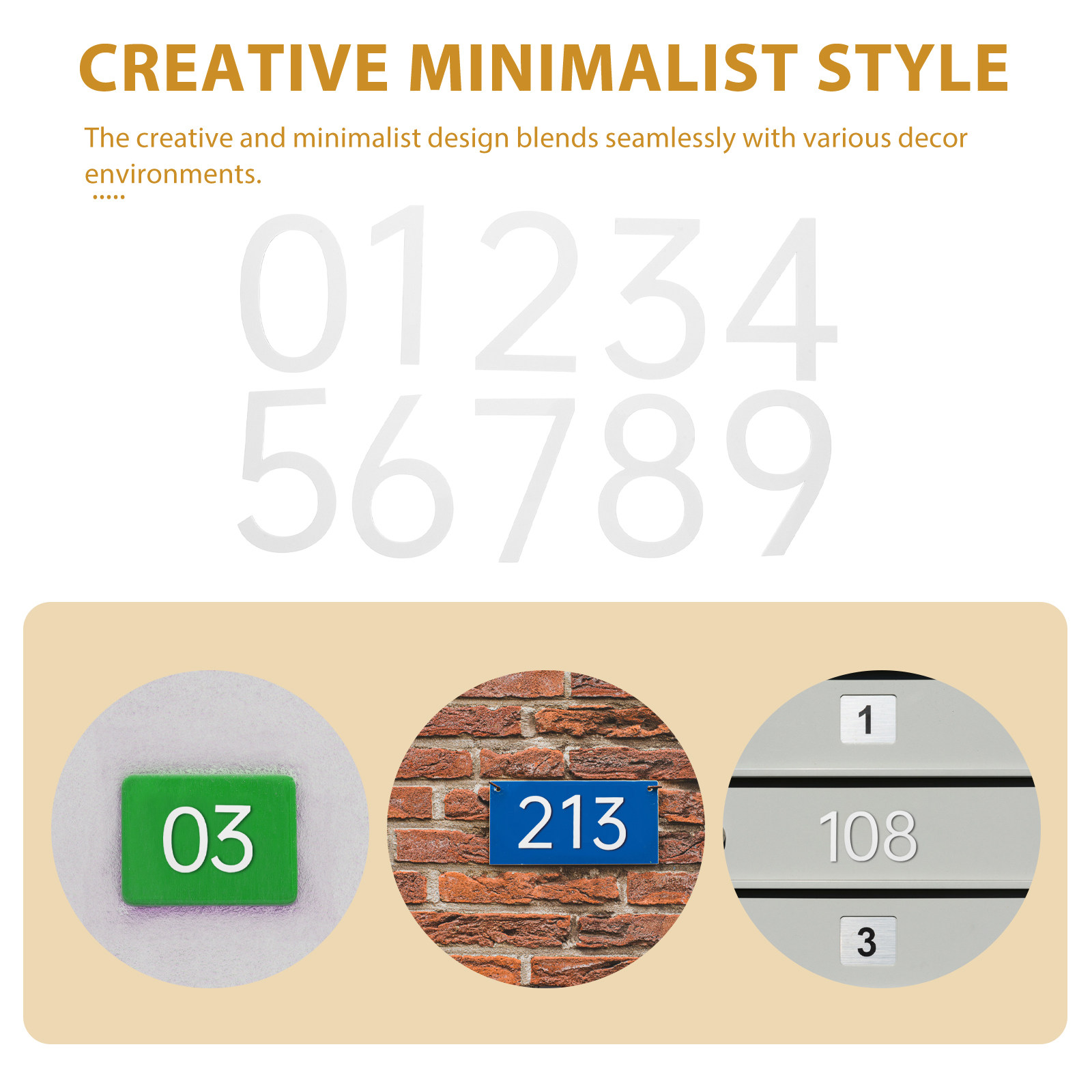 10 stuks creatieve 3D-nummerla - Home Office Number recensie en prijs