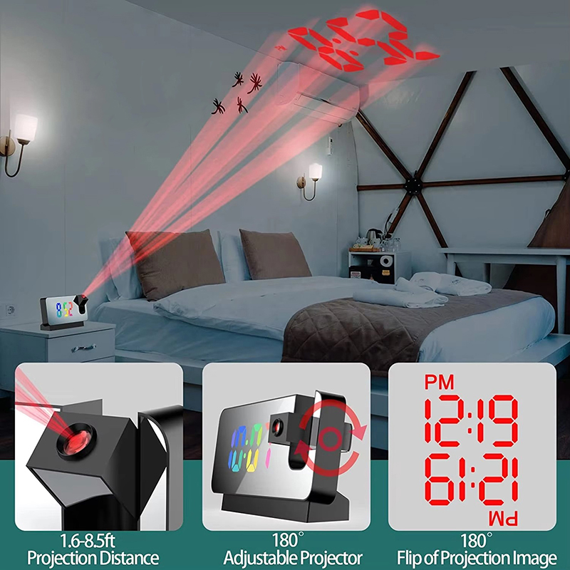 Projectiewekker Bureauklok met - Led Desk Clock recensie en prijs