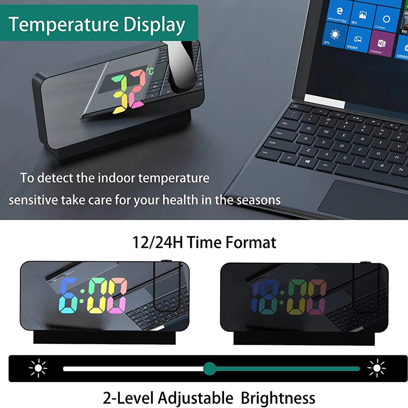 Projectiewekker Bureauklok met - Led Desk Clock recensie en prijs