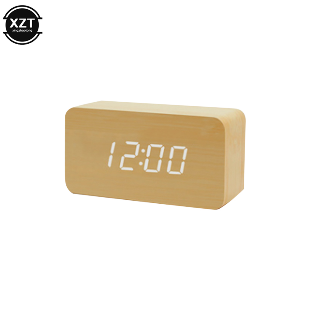 Mode-wekker LED houten horloge - Led Desk Clock recensie en prijs