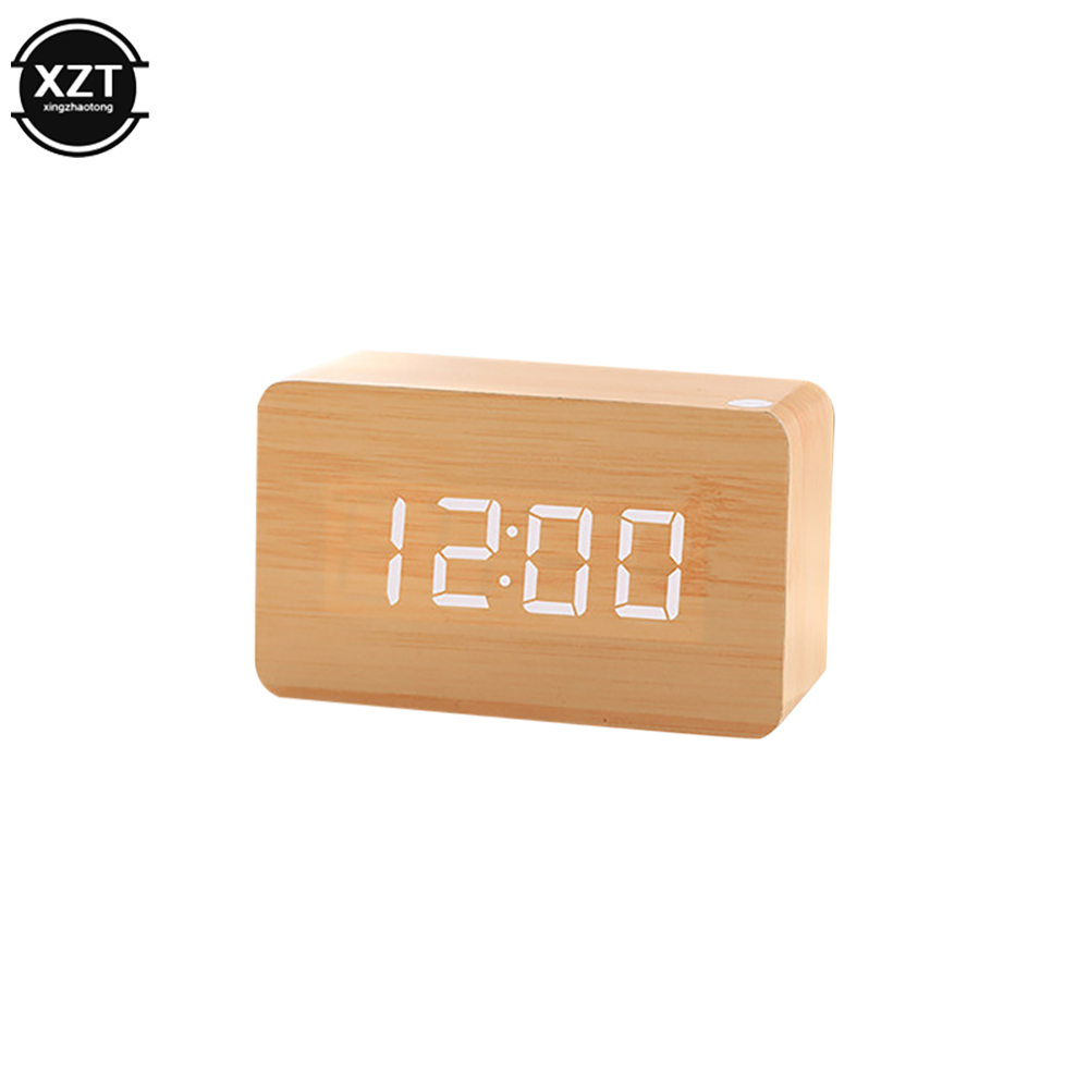 Mode-wekker LED houten horloge - Led Desk Clock recensie en prijs