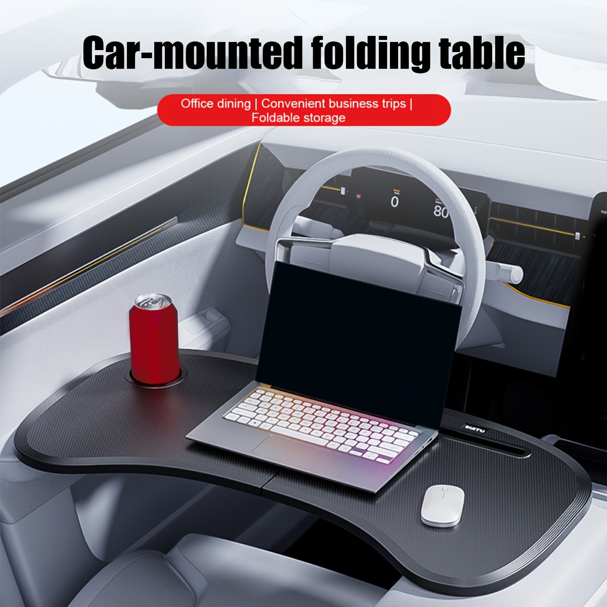 1 stuks opvouwbare autostuurwi - Home Office Hidden Desk recensie en prijs