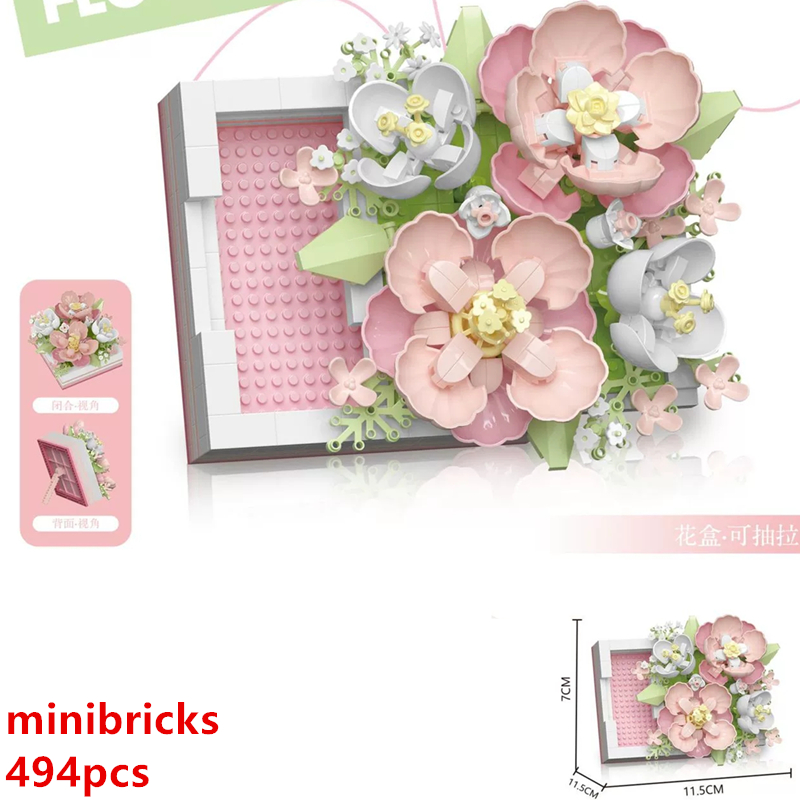 DIY 3D Beroemde Rose Hibiscus  - Home Office Building recensie en prijs