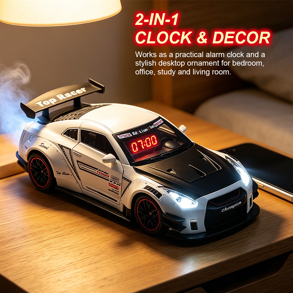 1 STKS Oplaadbare Hypercar-mod - Led Desk Clock recensie en prijs