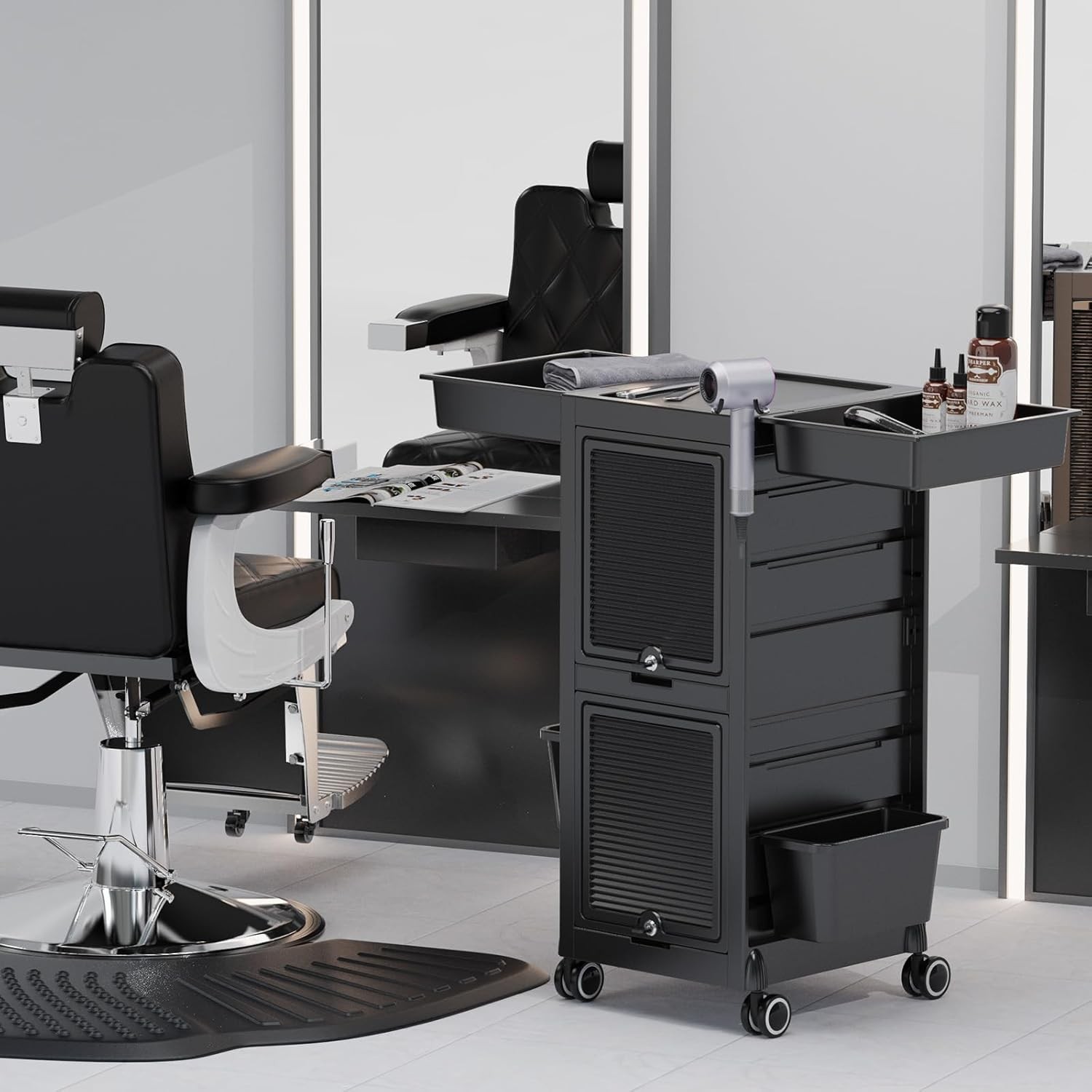 Beauty Trolley Rolwagen met 2  - Rolling File Cart recensie en prijs