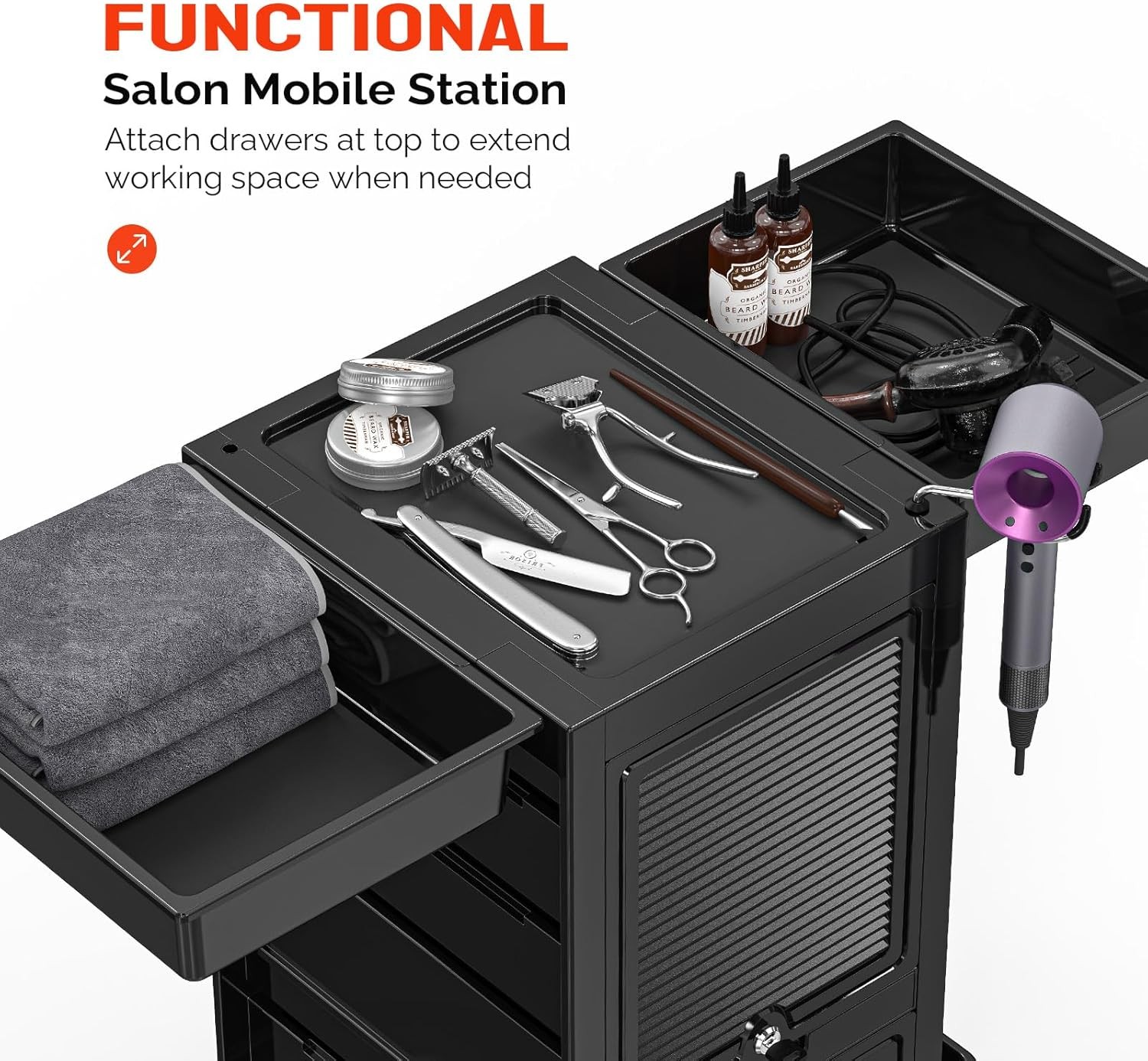 Beauty Trolley Rolwagen met 2  - Rolling File Cart recensie en prijs