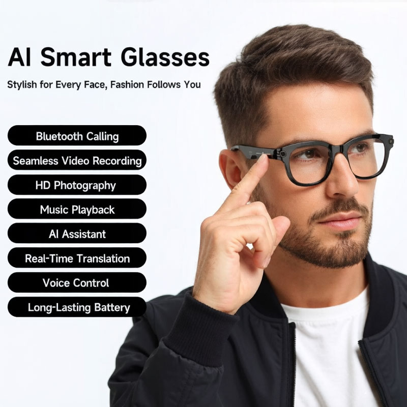 FLAUNT AI Smart Glasses 4K Cam - Webcam Hd 1080P recensie en prijs
