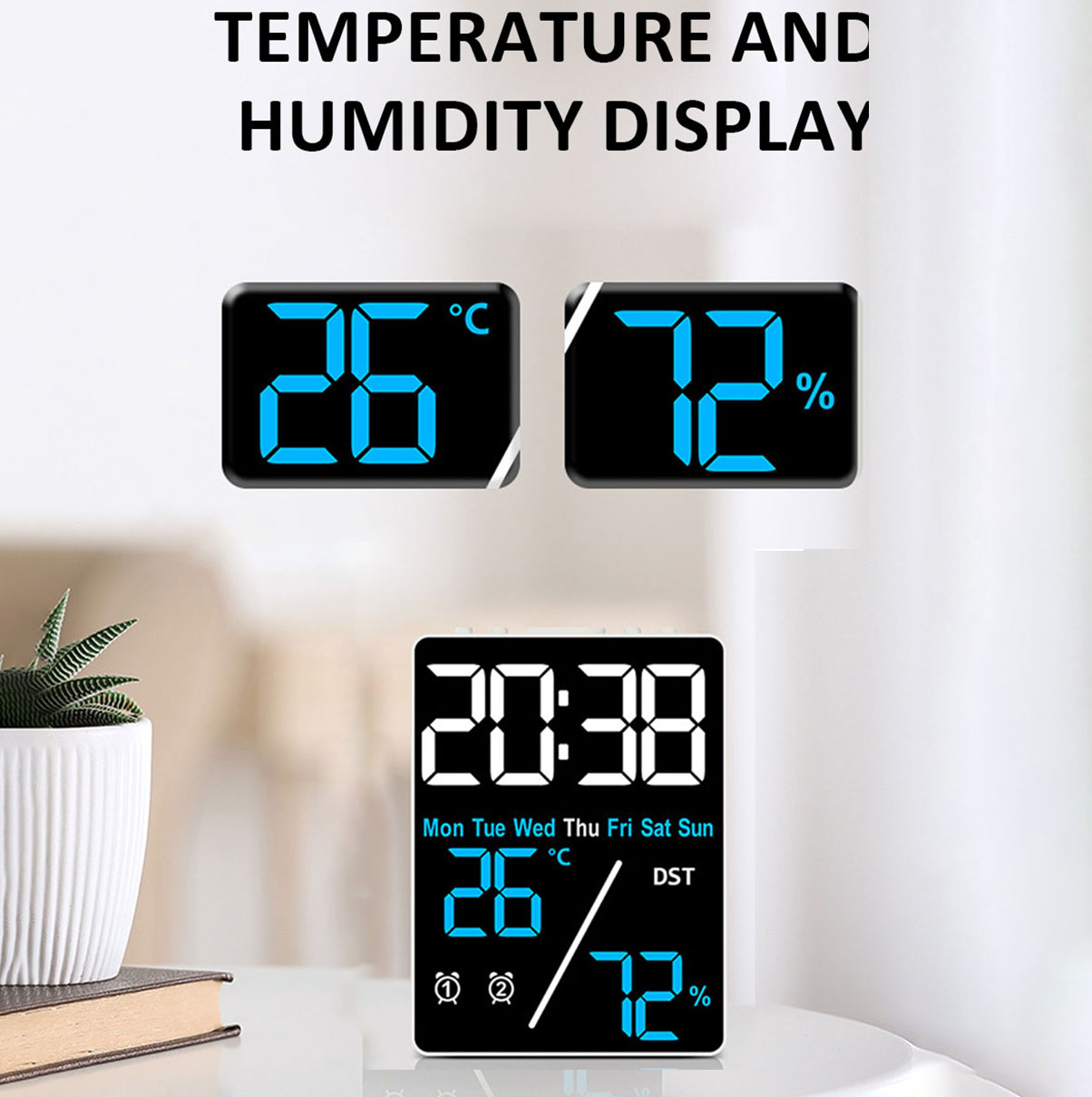 Multifunctionele digitale wekk - Led Desk Clock recensie en prijs